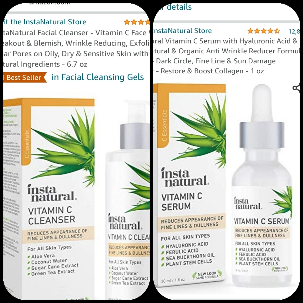 SALE~ InstaNaturals Bundle 2 PC Vitamin C Bundle
